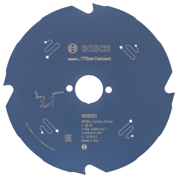 Bosch Expert FiberCement Sägeblatt, Durchmesser 184 Millimeter