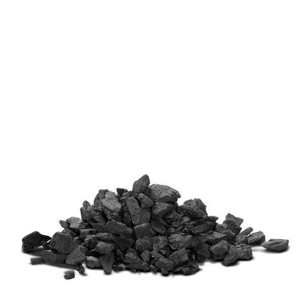 20 Kilogramm Sack Anmag Ekogrysik Heizkohle mit Imex-Piechota Logo und einem Haufen loser Kohle davor.