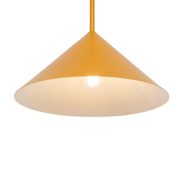 Kegelförmige Hängelampe aus Metall