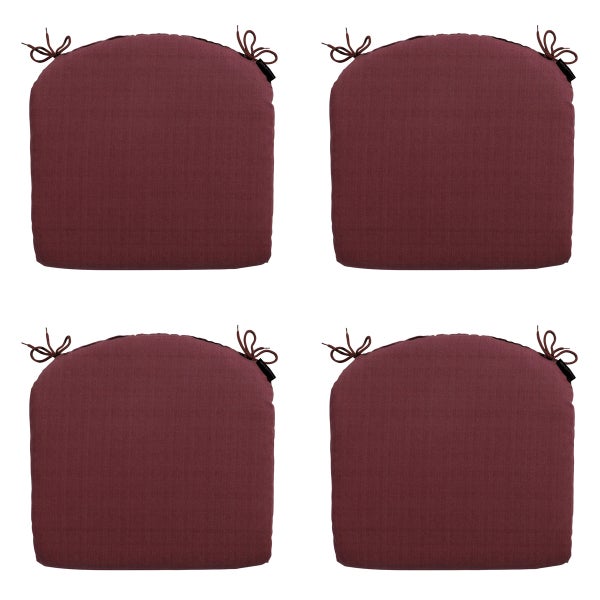 Sitzkissen Panama bordeaux - Ca. 46x48 cm - 4er-Set