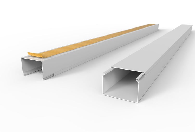CILSON WDK6040SW Art.-Nr. 6700310.1 Kabelkanal Selbstklebend 60x40mm Weiß - 1 m / 1000 mm, XXL Kabelmanagement, Robust und Zuverlässig