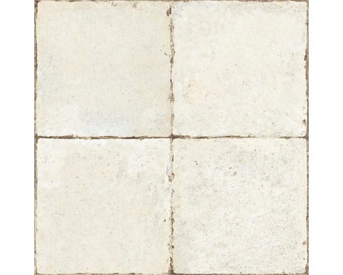 Wand- und Bodenfliese FS Rock white 45,2x45,2 cm rektifiziert