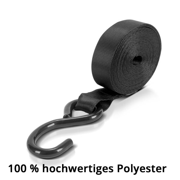 Spanngurt aus Polyester mit Haken