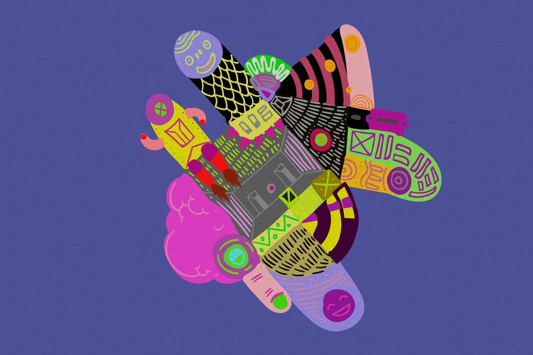 Abstrakte bunte Grafik