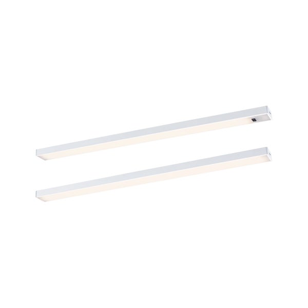 LED Unterschrankleuchte Inline Starterset 3000K dimmbar 2x4W 350x26mm 2x350lm 24V Weiß matt