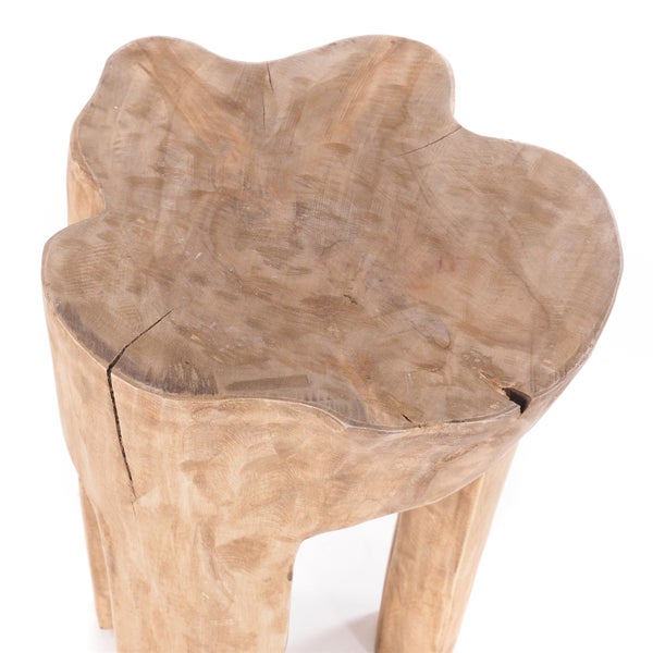 Hocker LOG Wurzelholz massiv naturfarben