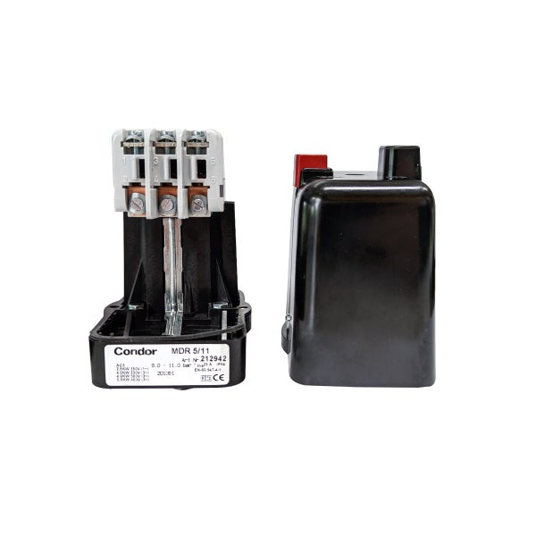 Condor Druckschalter MDR-5/11-K 2-11 bar G 1/2 212942 mit Ein-Ausschalter