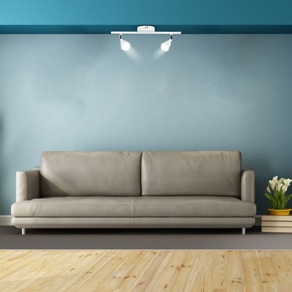 V-TAC VT-810-W-N - LED-Wandleuchten mit Doppelkopf - IP20 - Weiß - 9W - 840 Lumen - 3000K