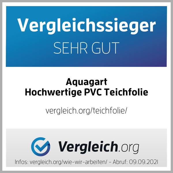 Teichfolie PVC 11m x 4m 0,5mm schwarz Folie für den Gartenteich