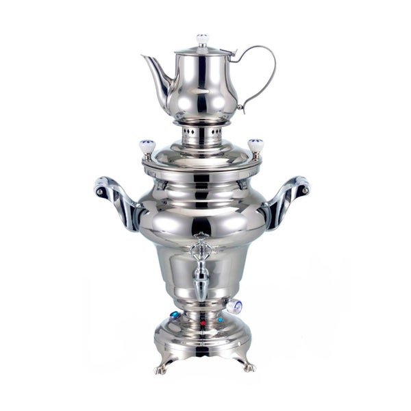 Samowar mit Teekanne aus Metall