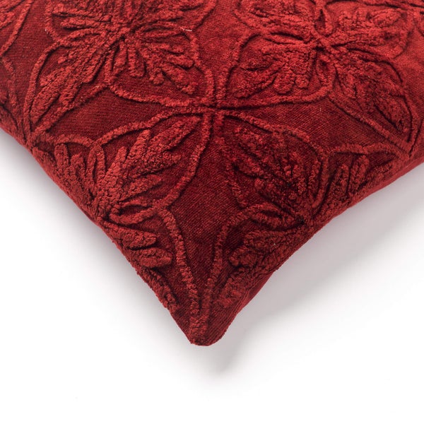 Amar Kissenbezug - Mit Blumenmuster 45x45 cm, Rot