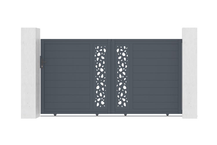 Schiebetor aus Aluminium 3m SUNNY 300C160 Grau