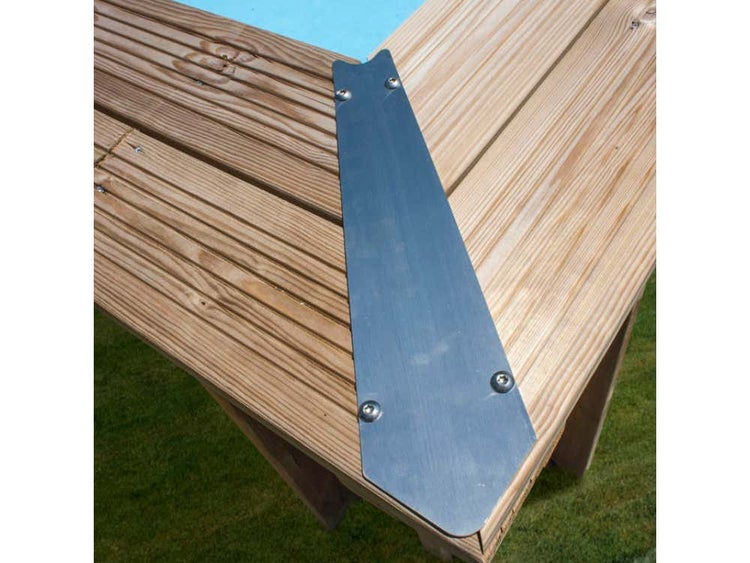 Gre Pools Gartenpool Baros Pool aus Holz in natur imprägniert 4,4x3,4m