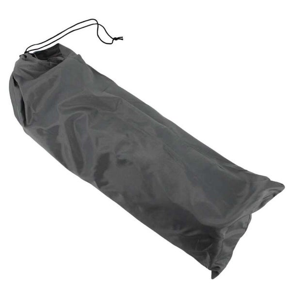 Grauer Packsack mit Kordelzug für Campingausrüstung