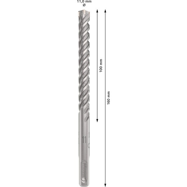 Bosch PRO SDS plus-5X Hammerbohrer 11 x 100 x 160 mm - 2608833804