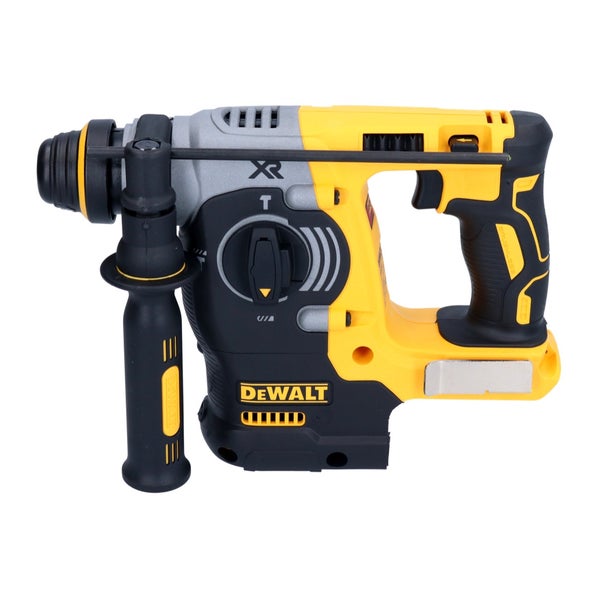 DeWalt Akku-Bohrhammer mit Zusatzhandgriff und Tiefenanschlag.