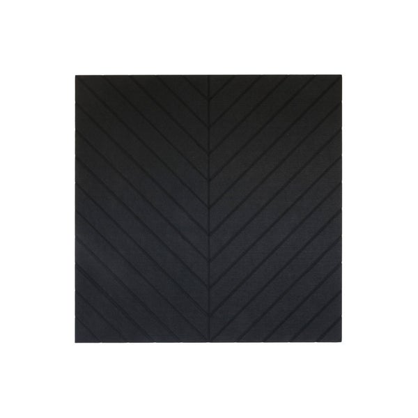 Akustisches Wandpaneel aus PET-Filz – 100 x 100 cm – Herringbone Black