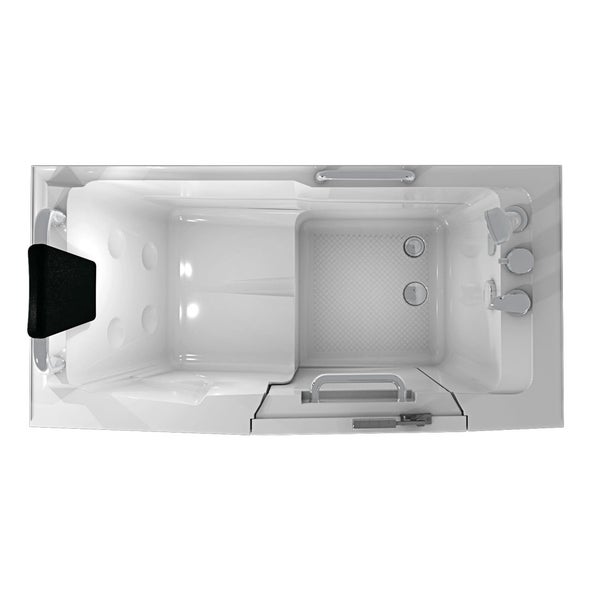 Sitzbadewanne Senioren Wanne mit Tür S07-C-L 140x76cm