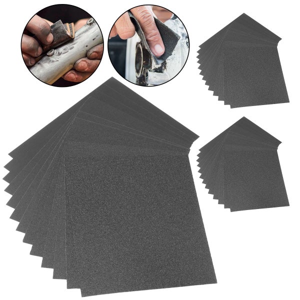 Schleifpapier-Set für verschiedene Schleifarbeiten