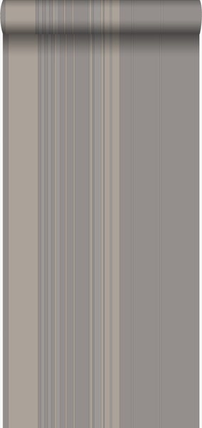 Origin Wallcoverings Tapete Streifen Taupe und Bronze - 53 cm x 10.05 m - 346226