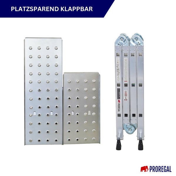 Platzsparende Klapptreppe aus Aluminium