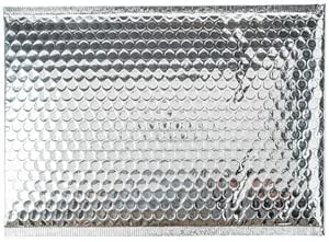 OfficeDepot Luftpolstertaschen DIN E4 400 x 280mm - 100Stk, gepolstert, glänzend silber, selbstklebend, Polstertaschen Versandtaschen Briefumschlag Kuverttaschen Kuvert Postversand Paketversand