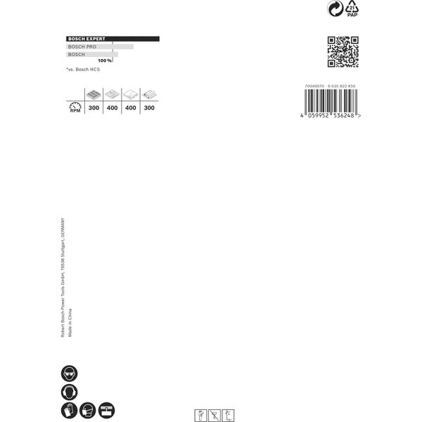 Produktinformationen mit Bosch Expert, Bosch Pro und Bosch Logo