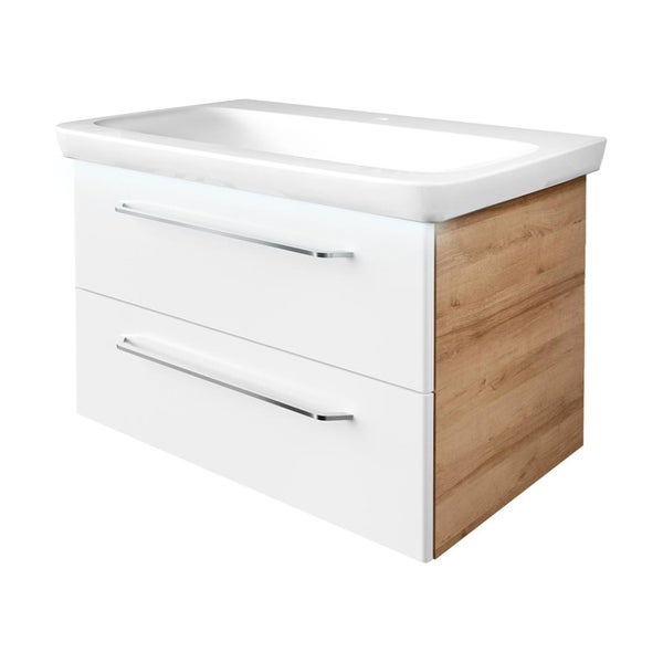 Waschtischunterschrank mit zwei Schubladen und Waschtisch