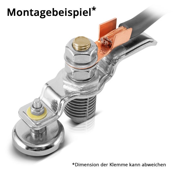 STAHLWERK Magnetische Masseklemme und Erdungsklemme EC-200 ST belastbar bis 200A