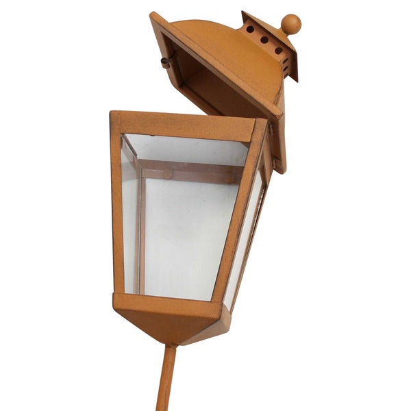 FRANK FLECHTWAREN | Gartenstecker Laterne, 15 x 15 x 106 cm, METALL, GLAS
