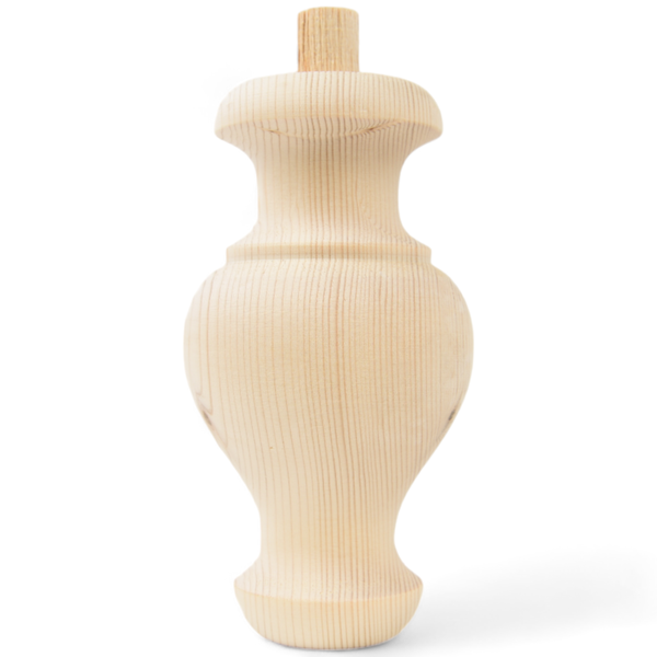 Holzmöbelfuß in gedrechselter Form