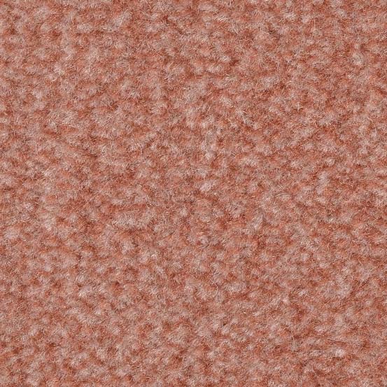 Teppichboden Auslegware Velours Teppich Meterware in Apricot 7,5 mm dick 400 cm Breite (Meterware)