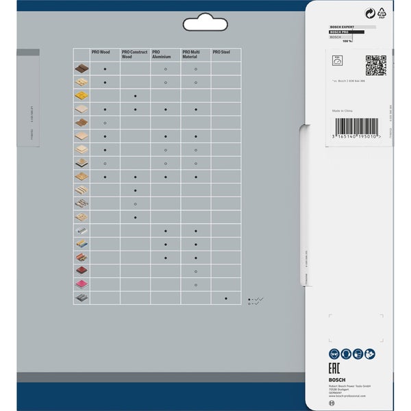 Bosch Pro Wood Kreissägeblatt