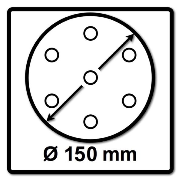 Festool STF D150/48 Schleifscheiben Granat P240 150 mm 200 Stk. ( 2x 575168 ) für RO 150, ES 150, ETS 150, ETS EC 150, LEX 150, WTS 150, HSK-D 150