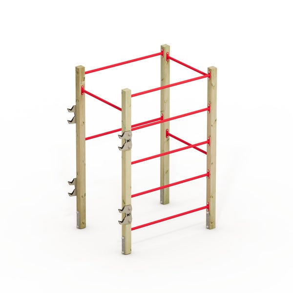 WICKEY FIT Base 410 – Outdoor-Fitnessgerät – rot