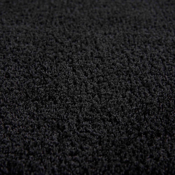 Nahaufnahme eines schwarzen Teppichs