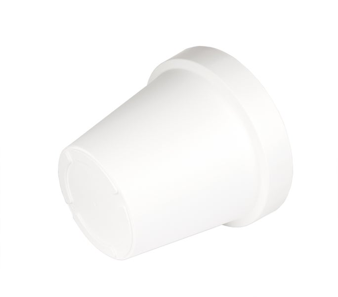 XXL Blumentopf Ø 58 cm aus Kunststoff - Weiß - Pflanztopf Containertopf Übertopf Pflanzkübel rund - Drainage-Möglichkeit
