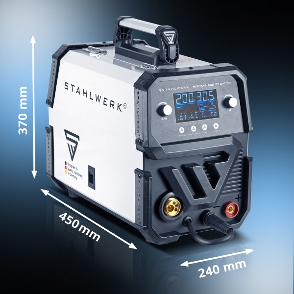 STAHLWERK Schweißgerät MIG MAG 200 ST Digital IGBT Schutzgas mit 200 A #1