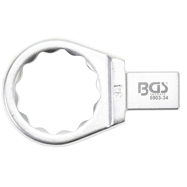 BGS Einsteck-Ringschlüssel 34 mm Aufnahme 14 x 18 - 6903-34