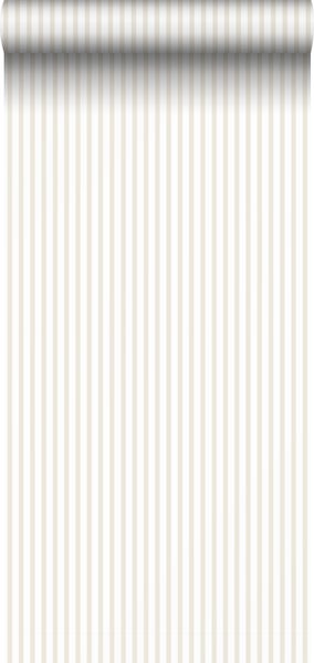 Sanders und Sanders Tapete Streifen Beige und Weiß - 53 cm x 10 m - 640313