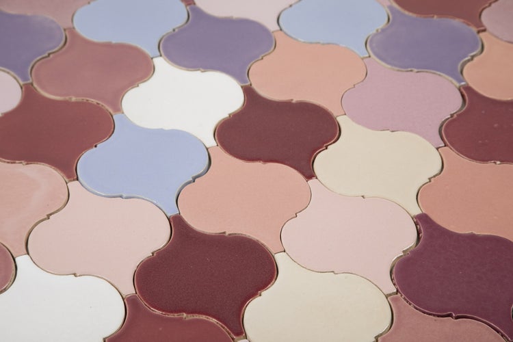 Muster aus farbigen orientalischen Fliesen