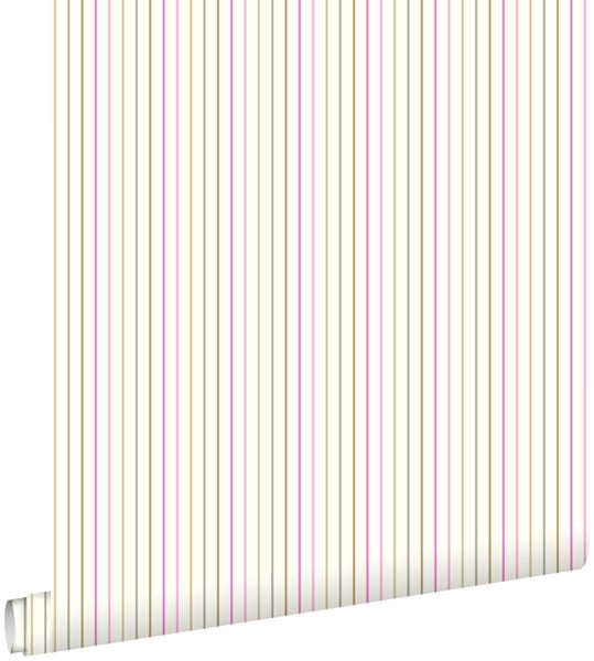 ESTAhome Tapete Streifen Babyrosa - 53 cm x 10.05 m - 137304