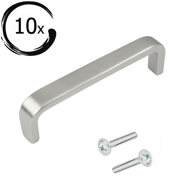 Zehn Möbelgriffe mit Schrauben