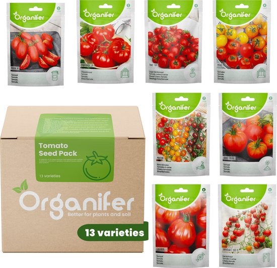 Tomatensamenpaket - 13 Sorten - Organifer