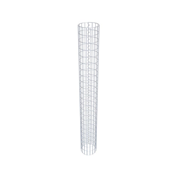 Gabionensäule Durchmesser 27 cm, MW 5 x 10 cm rund - Höhe: 2,30 m