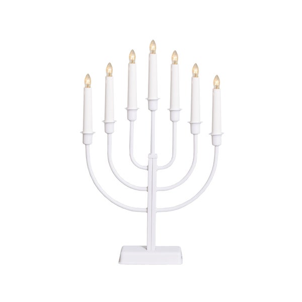 Elektrischer Leuchter mit sieben Kerzen