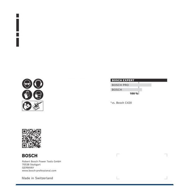 Bosch EXPERT M480 Schleifnetz, 115 x 107 mm, K 240, 10 Stück - 2608901693