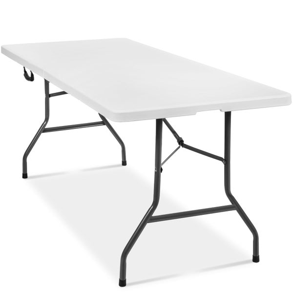 Campingtisch tectake  183 x 76 x 74 cm klappbar weiß