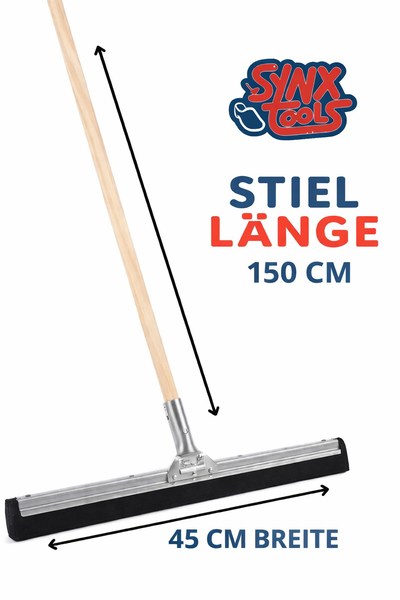 Synx Tools Gummischieber mit 150 cm Stiel und 45 cm Breite