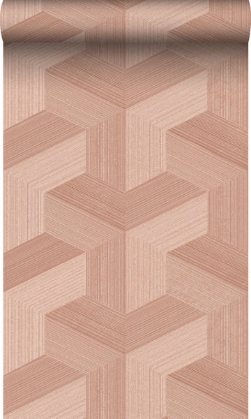 Origin Wallcoverings Öko-Strukturtapete 3D-Muster Terrakottarosa - 0.53 x 10.05 m - 347950
